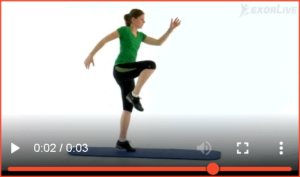 Bilde av øvelse for ettbens diagonalgange (11) - Klikk for å se videoinstruksjon på Exorlive.com sine egne sider