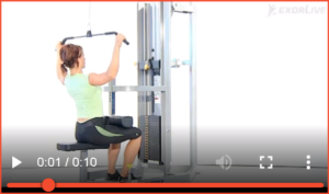 Bilde av øvelse på cybex apparat for latteral pulldown (2) - Klikk for å se videoinstruksjon på Exorlive.com sine egne sider