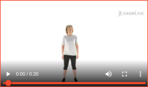 Bilde av øvelse for uttøyning av flanke og skuldre (21) - Klikk for å se videoinstruksjon på Exorlive.com sine egne sider