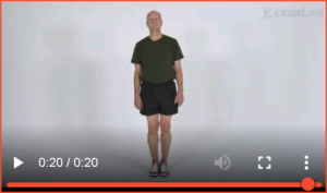Bilde av øvelse for balanse lukkede øyne (26) - Klikk for å se videoinstruksjon på Exorlive.com sine egne sider
