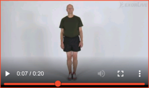 Bilde av øvelse for balanse lukkede øyne (3) - Klikk for å se videoinstruksjon på Exorlive.com sine egne sider