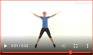 Bilde av øvelse for jumping Jacks - steg til siden (5) - Klikk for å se videoinstruksjon på Exorlive.com sine egne sider