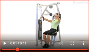 Bilde av øvelsen "Chest Press" (6) - Klikk for å se videoinstruksjon på Exorlive.com sine egne sider