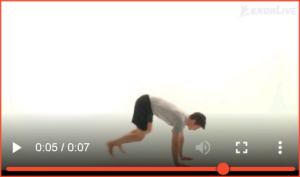 Bilde av øvelse for burpee uten push-ups evt. alminnelige push-ups (7) - Klikk for å se videoinstruksjon på Exorlive.com sine egne sider