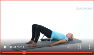 Bilde av øvelsen "Hip thrust med strikk" (7) - Klikk for å se videoinstruksjon på Exorlive.com sine egne sider