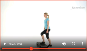Bilde av øvelsen "Steg opp på trinn" (7) - Klikk for å se videoinstruksjon på Exorlive.com sine egne sider
