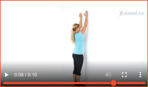 Bilde av øvelse for  front wallslide. Alternativ 1 til planken på knærne el tærne. (8) - Klikk for å se videoinstruksjon på Exorlive.com sine egne sider