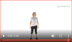 Bilde av øvelse for uttøyning av flanke og skuldre (9) - Klikk for å se videoinstruksjon på Exorlive.com sine egne sider