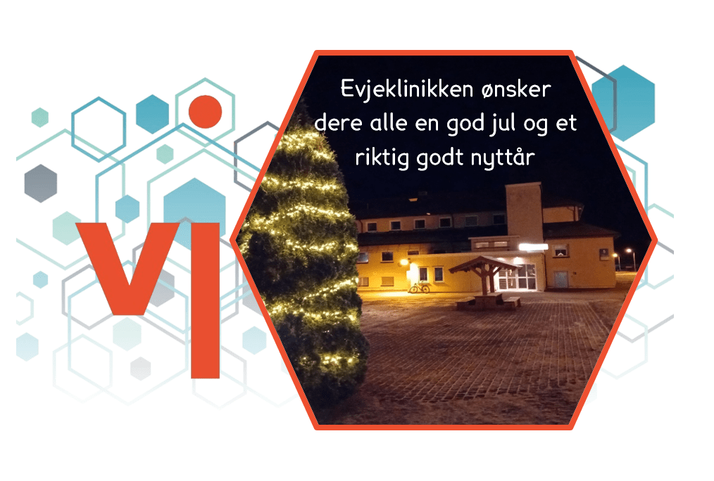 God jul 2024 Evjeklinikken ønsker alle god jul og et riktig godt nyttår